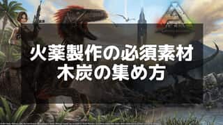 【ARK】木炭の作り方と使い道 - 火薬や染料の効率的なクラフト方法